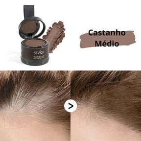 Pó Maquiagem p/ Cabelo a prova D'agua - SEVÍCH ✅